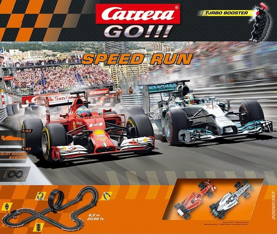 Carrera Go Rennbahn mit Action-Strecke.